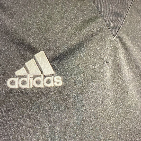 Adidas climate Athletic shirt black with white stripes size Small - Picture 2 of 6